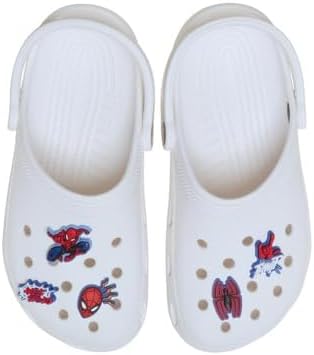 Crocs Jibbitz DC/Marvel Super Hero Shoe Charm Packs, Spider-Man Web, 5-Pack - 1