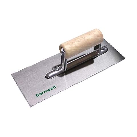 Barnwell Adhesive Trowel - A2 Amtico V Notched Blade with Wooden Handle Spreader Cover
