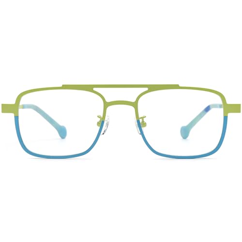 Image of FONEX Colorful Pure Titanium Glasses Frame Men Square Eyeglasses Women Vintage Optical Eyewear F85789
