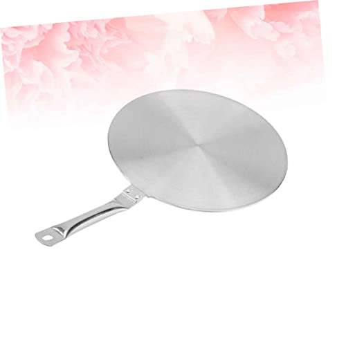 HOMOBABE Placa De Conducción Magnética para Cocina De Inducción Disco Térmico Individual Accesorios para Placa De Calentamiento Placa Convertidora Plateada