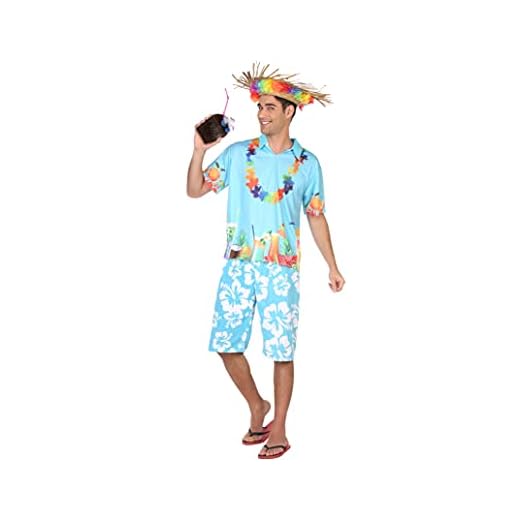 Atosa disfraz hawaiano hombre adulto M