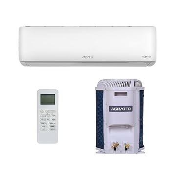 Ar Condicionado Split Agratto Hi Wall Zen Top Inverter 12.000 Btu/h Quente e Frio Monofásico Branco ZICST12QF-02 220V