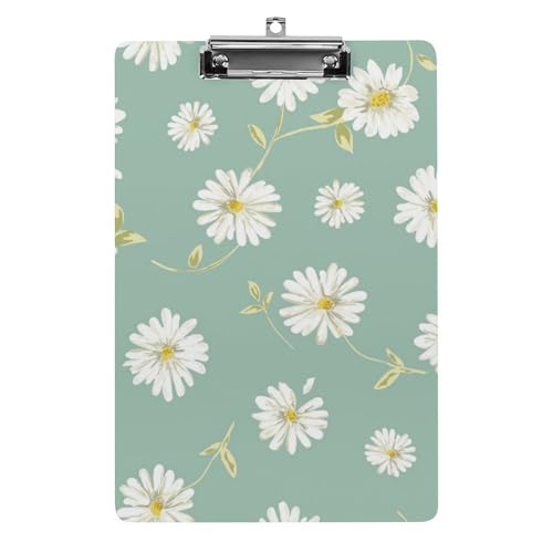 Fini les feuilles froissées avec le porte-bloc A4 fleur blanche rigide
