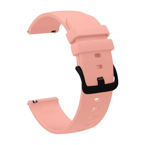 Image of ACM Watch Strap Silicone Belt compatible with Universal 22mm Size Replacement Strap Smartwatch Hook Band