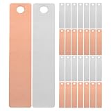 ELEOUTI 30 Paar Kupfer und Zinkbleche für Wissenschaftliche Experimente Wiederverwendbare Anoden mit Hoher Stabilität für Selbstgemacht Fruchtbatterien und Elektronische Projekte