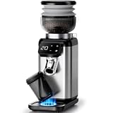 Neretva Kaffeemühle, Professionelle 40 Präzisionsschleife Kaffeemühle Elektrisch Gleichmäßige Mahlung&Antistatik&Rückstandsfrei Kaffeemühle Kegelmahlwerk Espresso/Filterkaffee/French Press/Moka-Kanne