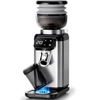 Neretva Kaffeemühle, Professionelle 40 Präzisionsschleife Kaffeemühle Elektrisch Gleichmäßige Mahlung&Antistatik&Rückstandsfrei Kaffeemühle Kegelmahlwerk Espresso/Filterkaffee/French Press/Moka-Kanne – Ansicht 1