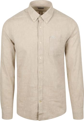 Image of Barbour Shirt Nelson Tailored Men's Clothing, beige, XXL