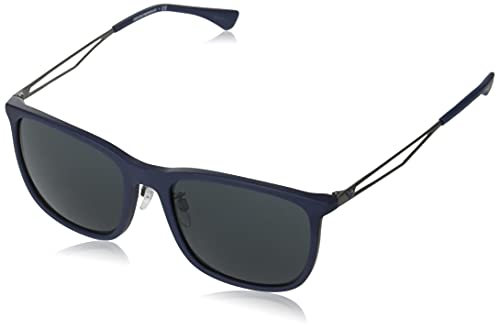 [エンポリオアルマーニ] サングラス EA4154F メンズ MATTE BLUE/GREY LENS 57