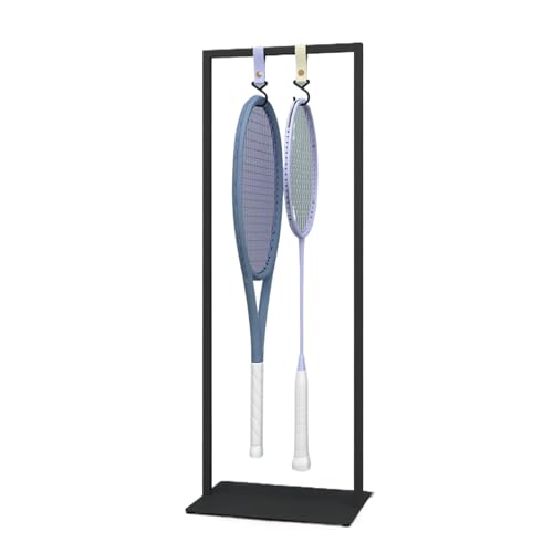 Soporte para raquetas de exhibición con estructura duradera color negro 2