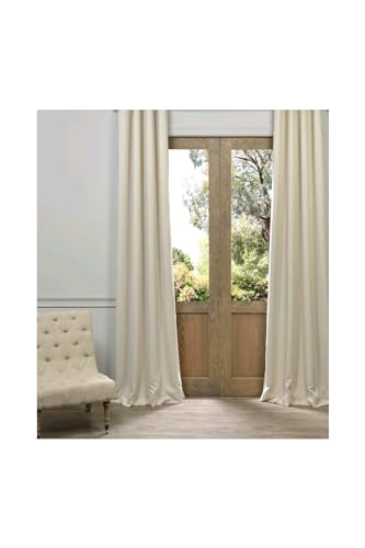 Perde, Deco Blackout (Karatma) Krem Güneşlik Pilesiz Extraforlu Düz Dikim Krem 100 x 220