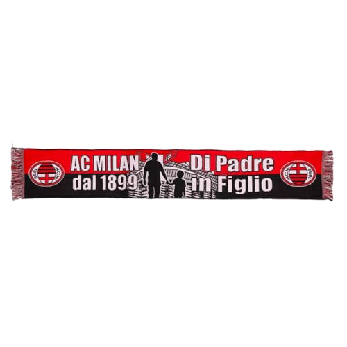 AC Milan Bufanda Jacquard Gráfica Padre Hijo, Acrílico, Unisex