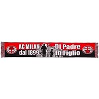 AC Milan Bufanda Jacquard Gráfica Padre Hijo, Acrílico, Unisex