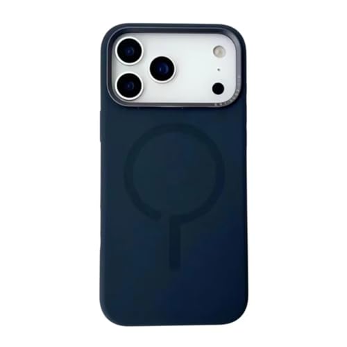 HJZSZX For iPhone 17 Pro Max�p�t�̃V���R�����X�}�z�P�[�X�A�}�O�l�b�g�����C�����X�[�d�Ή��A�t�����l�����n�t���J�o�[�iFor iPhone 17 Pro Max�p/�_�[�N�u���[�j
