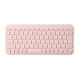 エレコム ワイヤレス キーボード Bluetooth Slint 薄型 パンタグラフ 3台マルチペアリング OS自動識別 Windows/macOS/ChromeOS/iOS/iPadOS/Android ピンク TK-TM10BPPN