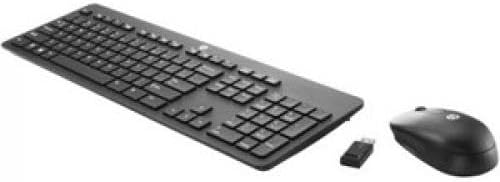 HP Slim Wireless Keyboard and Mouse from a different angle