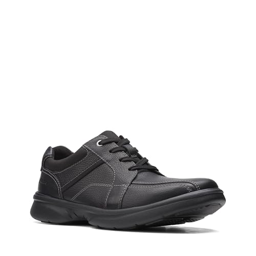 Clarks Men's Bradley Walk Oxford, Black Tumbled Leather, 8.5 by Clarks - Used condition - Image 3