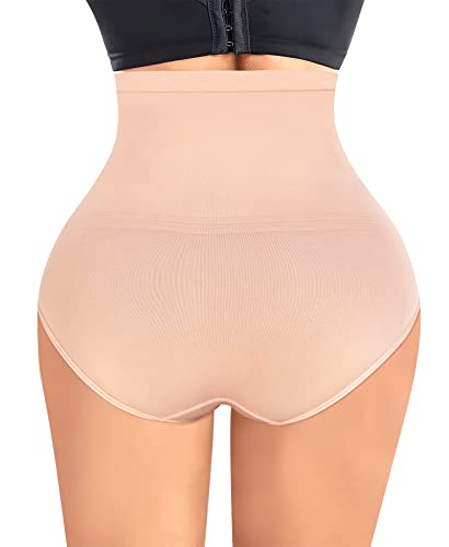 Image of Werena Tummy Control Shapewear Panties For Women Seamless High Waist Shaping Body Shaper Girdle Underwear