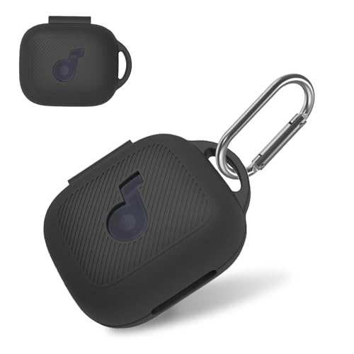 For Soundcore C30i by Anker Soundcore C30i ��p �\�t�g�V���R���ی�P�[�X�Z�b�g �S�ʕی� ���S�\�����t�� �����������݌v 3�F�W�J (�u���b�N)