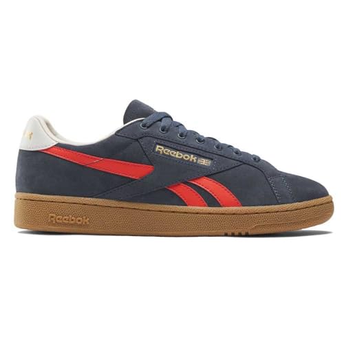 Reebok Club C Grounds UK Unisex-Sneaker für Erwachsene, EACOBL/DYNRED/Chalk, Größe 44,5, Mehrfarbig (Eacobl Dynred Chalk), 44.5 EU
