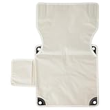 GORGECRAFT Ersatzstoff Für Campingstühle Mittlerer Größe Oxford Stoff Ersatzsitz Für Outdoor Klappstühle 512 x 610mm Weiß Wasserdicht Bezug Für Campingstühle Mit Hoher Rückenlehne Zum Wandern Rucksac