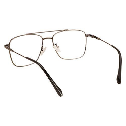 Image of Roshfort Men and Women Wonder Metal Full Rim Square Shape Eyeglasses Anti Reflective Eyewear Spectacles Frame