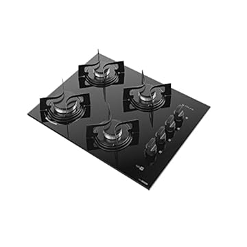 Cooktop 4 Bocas Preto com Mesa de Vidro Atlas Agile Up Bivolt