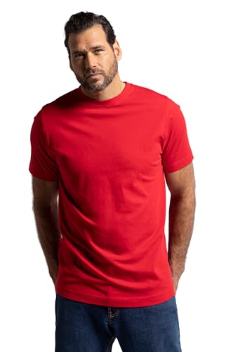 Jp1880 T-Shirt Rundhals, Colore: Rosso, Xxxl Uomo