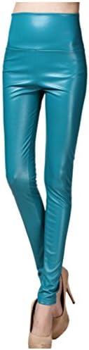 Lotus Instyle Thick High Waist Faux Leather Leggings Women Leather Pants