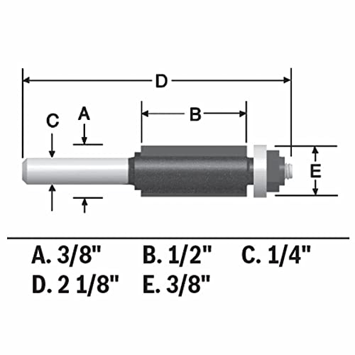 Bosch 85269M Carbide Tipped Flush Trim Bit