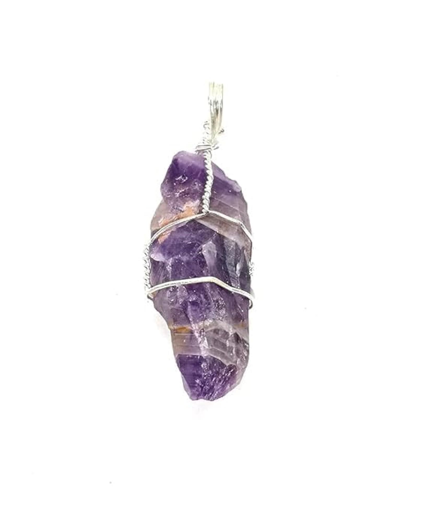 Amethyst Rough Healing Necklace Wire Wrapped Pendant