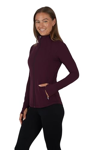 Yogalicious JY85190 Womens Ultra Soft Lightweight Full Zip Yoga Jacket thumb #1
