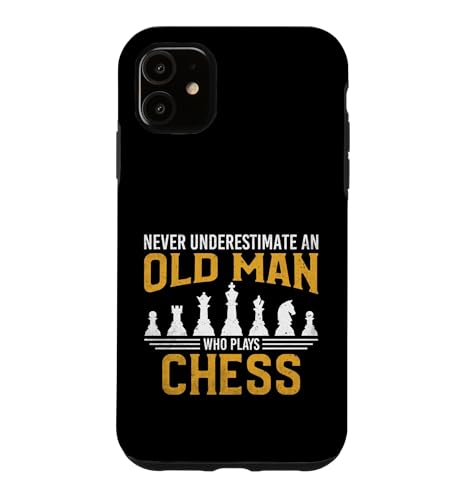 Never Underestimate Old Man �`�F�X�v���C���[ �X�}�z�P�[�X iPhone 11 �p