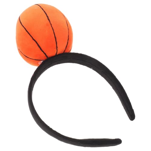 Basketball Hairband Orange Cloth Plastic Headband for Boys