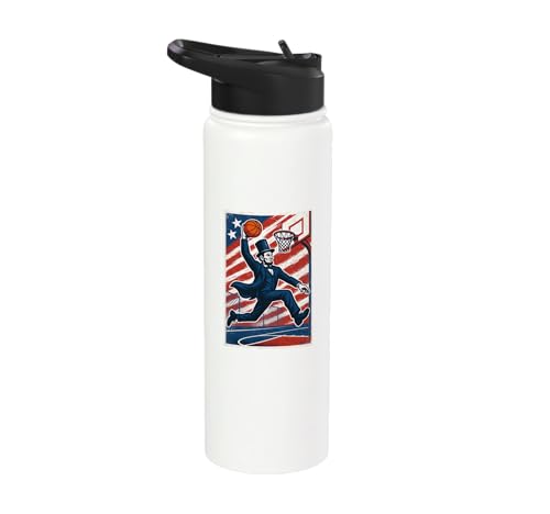 ABE LINCOLN SLAM DUNK ALL-AMERICAN BASKETBALL Stainless Steel Insulated Water