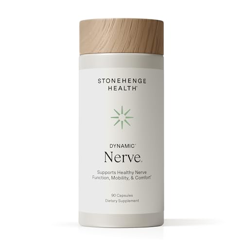 Stonehenge Health Dynamic Nerve Supplement - Supports Nerve Function in Fingers Toes Hands and Feet with Alpha Lipoic Acid ALA Benfotiamine Pea Robust B Complex Boswellia