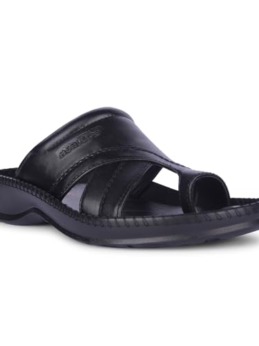 Image of Liberty Healers Black & Brown Ethnic Thong Slippers for Men