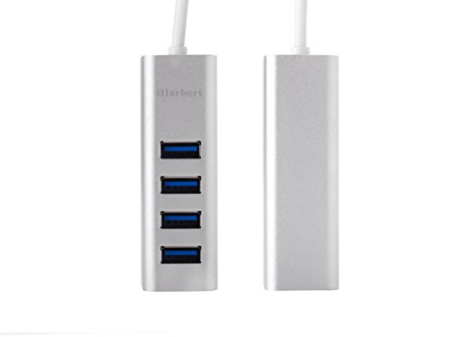 IHarbort® USB 3.1 Type C USB-C Tipo C a 4-Port USB...