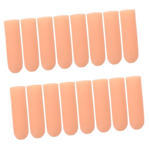 Healeved 3sets Finger Protector Finger Protecting Sleeve Scrapbooking Finger Caps Gel Finger Sleeves Waterproof Fingertip Protector Anti- Static Finger Cot Finger Cover 8pairs*3