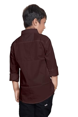 Image of Sky Pearl Boys Spread Collar Casual Full Sleeve Shirt