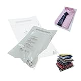 Staleu 100 bolsas de plástico transparente autosellantes para embalaje, bolsas de polipropileno para ropa, camisetas, camisas, exhibición, correos, embalaje, bolsas de envío con advertencia de asfixia