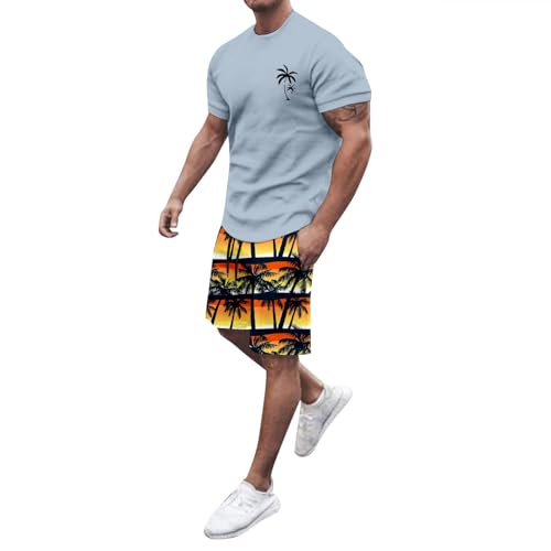 Ensemble homme t-shirt et short léger pour les vacances d'été