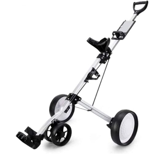 SHUKUILIUDT Carrito de Golf Carro de Golf de 4 Ruedas Plegable Carro de la Carretilla de Mano Abierto rápido y Cerrar