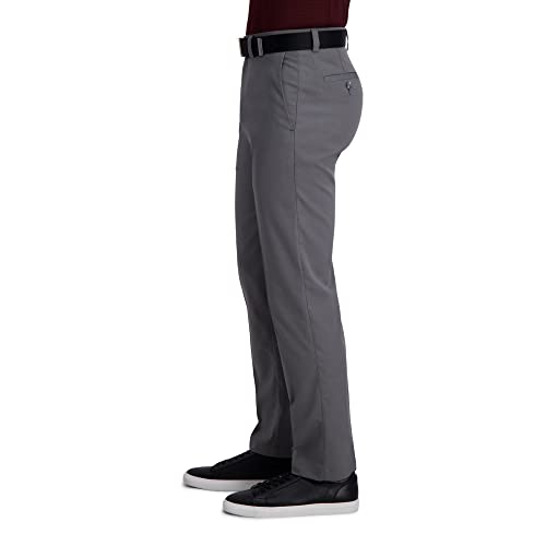 Image of Haggar Men's Cool Right Performance Flex Straight Fit Flat Front Pant