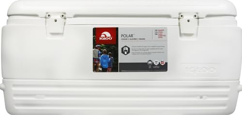 Igloo, Caixa Termica Quick & Cool Polar 113 Litros com Capacidade para 188 Latas, Branca