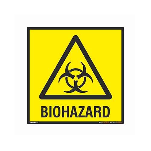 buysafetyposters.com - Biohazard Sign in English - PVC Sticker ...