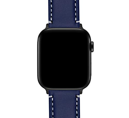 Image of BARTON WATCH BANDS - Top Grain Leather Watch Bands Compatible with Apple Watch Models - 1, 2, 3, 4, 5, 6, 7, 8, 9, 10, SE, Ultra & Ultra 2