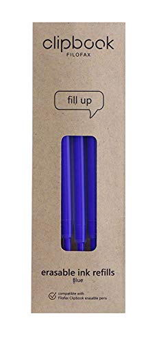 Recharges effaçables pour stylo bleu Filofax pour organiser vos notes de bureau au quotidien
