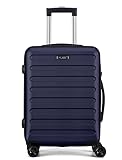 FLIEE Cabin Suitcase Hard Shell | Lightweight Suitcase | Telescopic Handle | TSA 3 Digit Combination Lock | 55x40x20cm Cabin | Suitable for Ryanair, Easyjet, Jet 2 Paid Carry-ons | (Blue, Cabin 20'') - Image 9