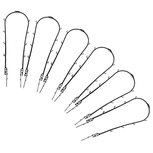 WEKADRIN 6 Piezas Soporte para Plantas Trepadoras Enrejado de Plástico Resistente para Macetas de Interior y Exterior Celosía para Jardín y Terraza para Pothos Monstera y Filodendro Alto